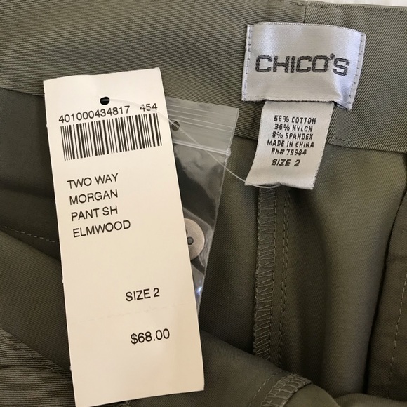 Chico's NWT Two Way Morgan Career Stretch Pants Women's Size 2 / Large - Elmwood - Picture 8 of 11